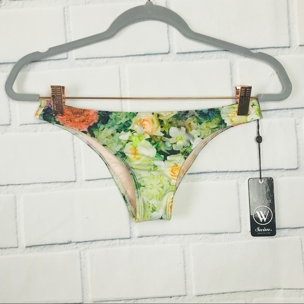 Wildfox Swim Romantic Floral Bikini Bottom